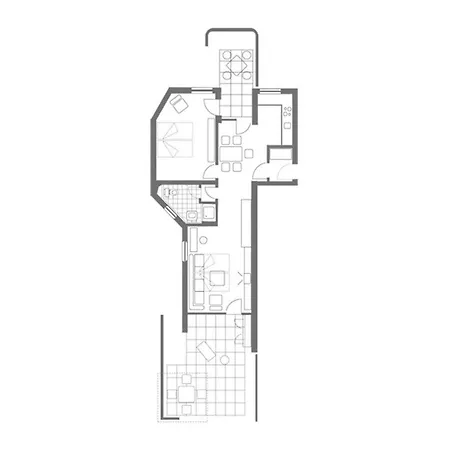 Ferienwohnpark Zwei-zimmer-apartment 53 17 公寓 *